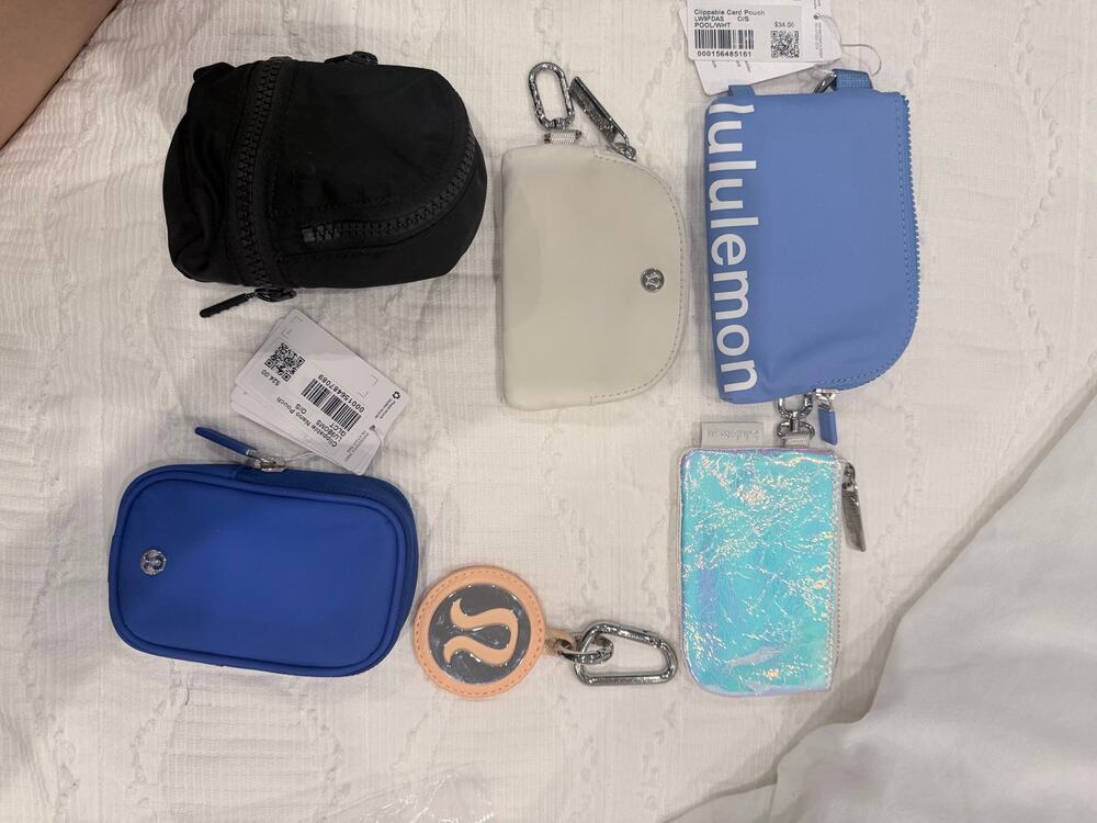 Lululemon black backpack nano for cards and coins